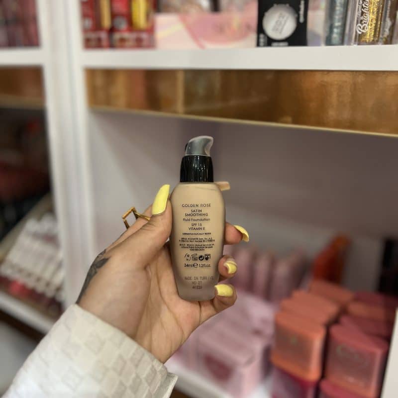 کرم پودر شیشه‌ای گلدن رز مدل ساتین Satin Golden Rose - تصویر 2