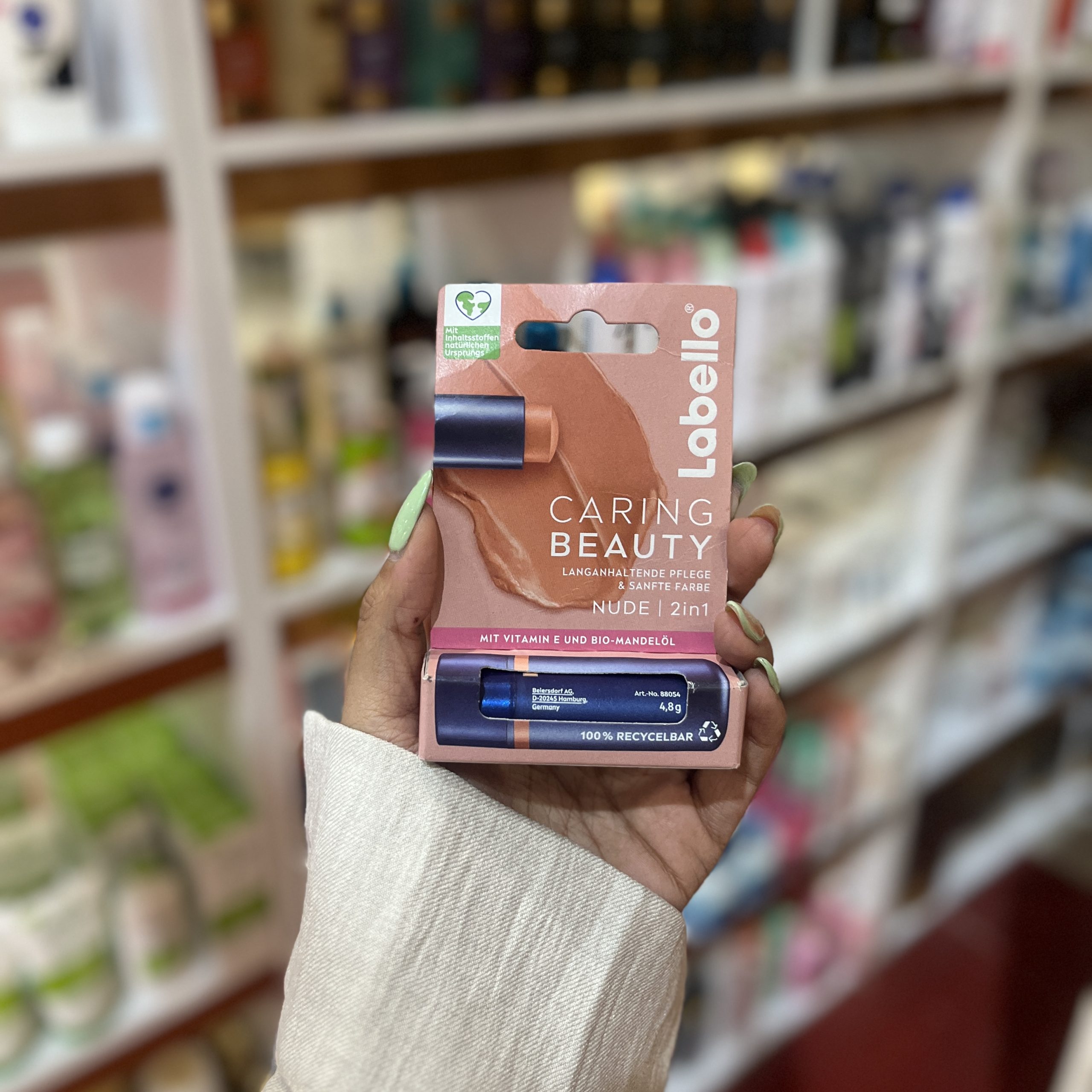 IMG_5341 بالم لب لابلو 2 در 1 رنگ نود LABELLO Caring Beauty - Image 1