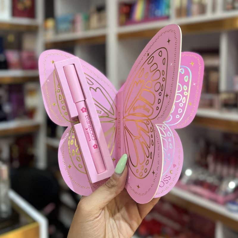 ست رژ مدادی و لیپ گلاس پروانه ایButterfly Lip Pencil&Lip Gloss Set - تصویر 2