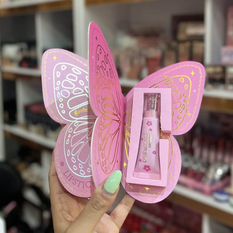 ست رژ مدادی و لیپ گلاس پروانه ایButterfly Lip Pencil&Lip Gloss Set - تصویر 3