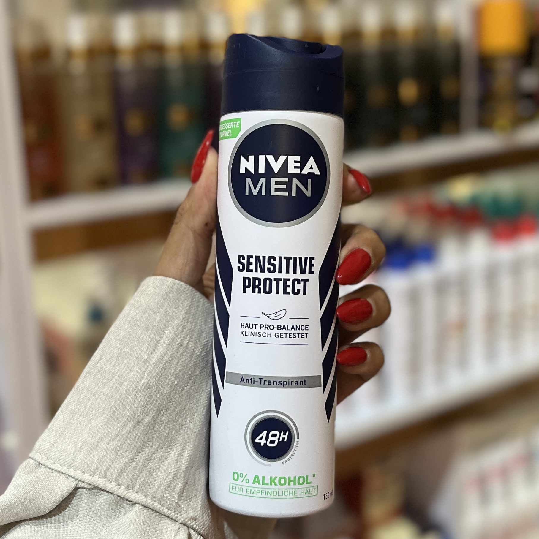 IMG_6431 اسپری ضدتعریق مردانه سنستیو پروتکت نیوا حجم 150 میل SENSITIVE PROTECT NIVEA - Image 1