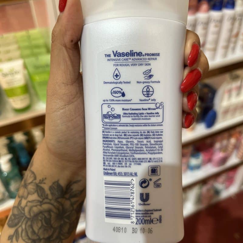 لوسیون بدن ادونس ریپیر وازلین 200 میل Vaseline Advanced Repair Body Lotion - تصویر 2