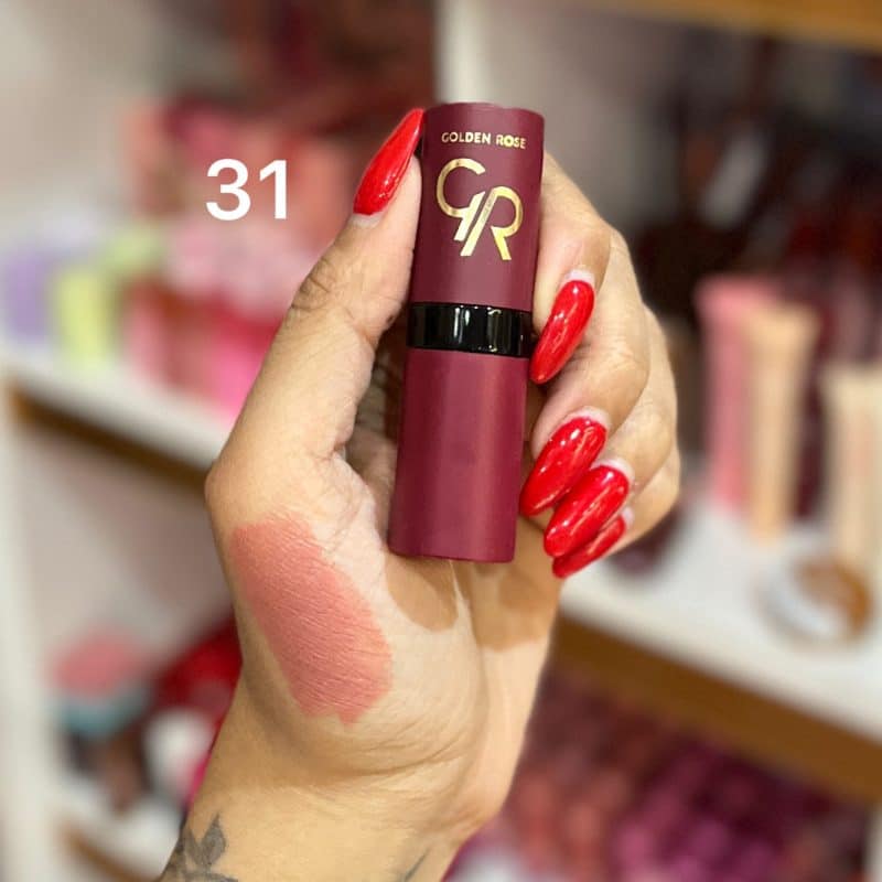رژلب جامد مات ولوت گلدن رز اورجینال velvet golden rose - تصویر 2