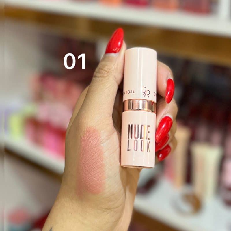 رژلب جامد مات نود لوک گلدن رز اورجینال Nude Look golden rose - تصویر 2