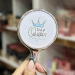 آیینه گرد دسته دار در 4 طرح - Image 2