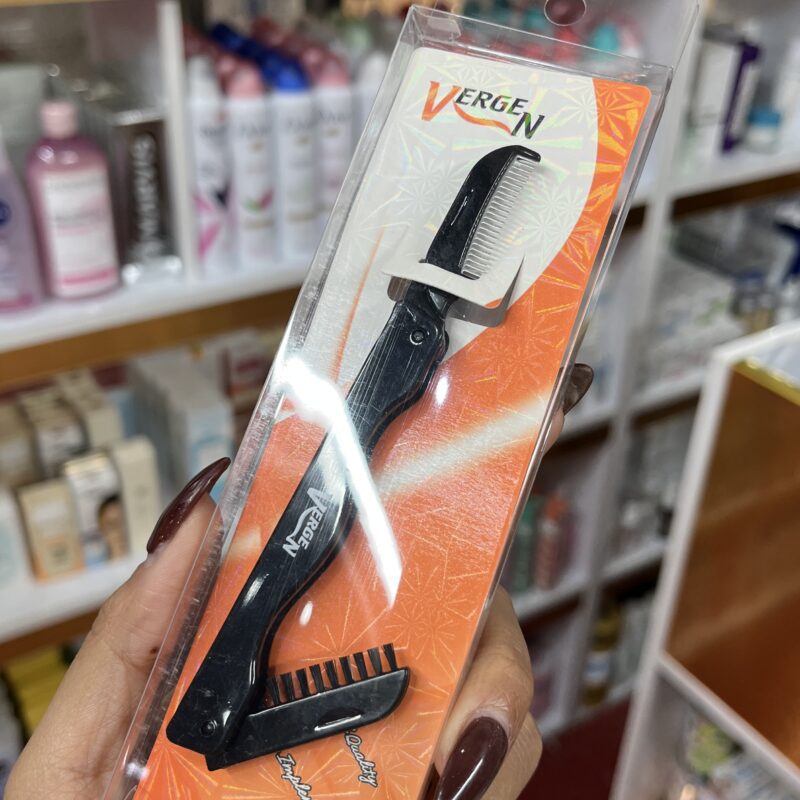 شانه ابرو دوطرفه تاشو فلزی ورژن - تصویر 2