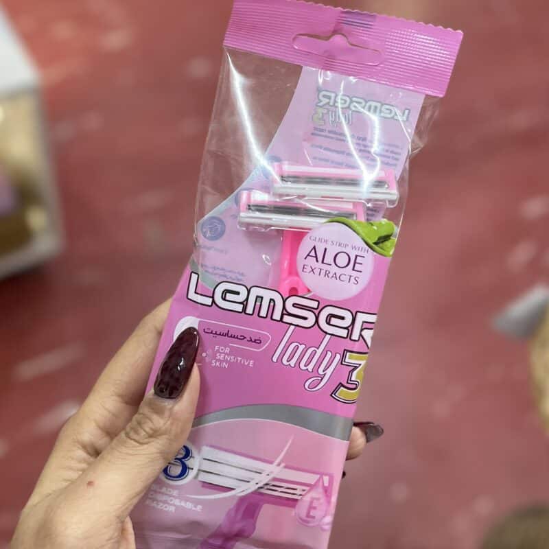 ژیلت Lemser لمسر 3 لبه 2 عددی  ضد حساسیت - تصویر 2