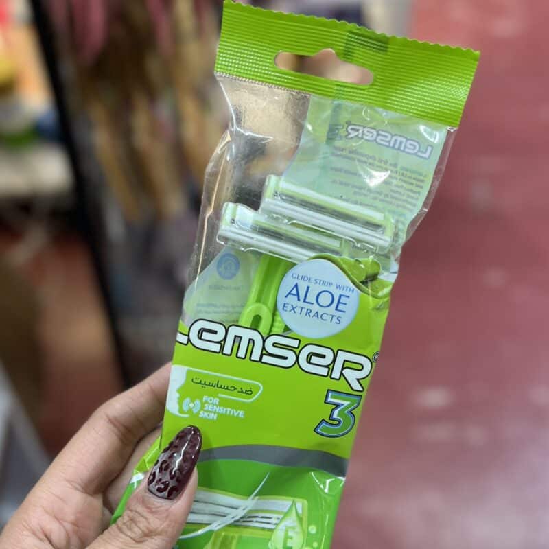 ژیلت Lemser لمسر 3 لبه 2 عددی  ضد حساسیت - تصویر 3