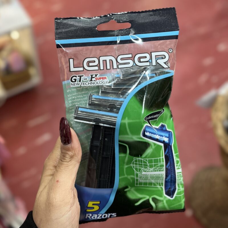 ژیلت Lemser لمسر 2 لبه 5 عددی اورجینال - تصویر 3