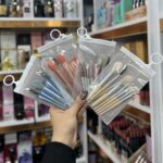 ست براش مینی 8 تیکه آرایشی حرفه‌ای قابل حمل