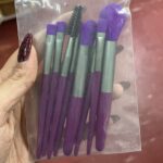 ست براش مینی 8 تیکه آرایشی حرفه‌ای قابل حمل - Image 4