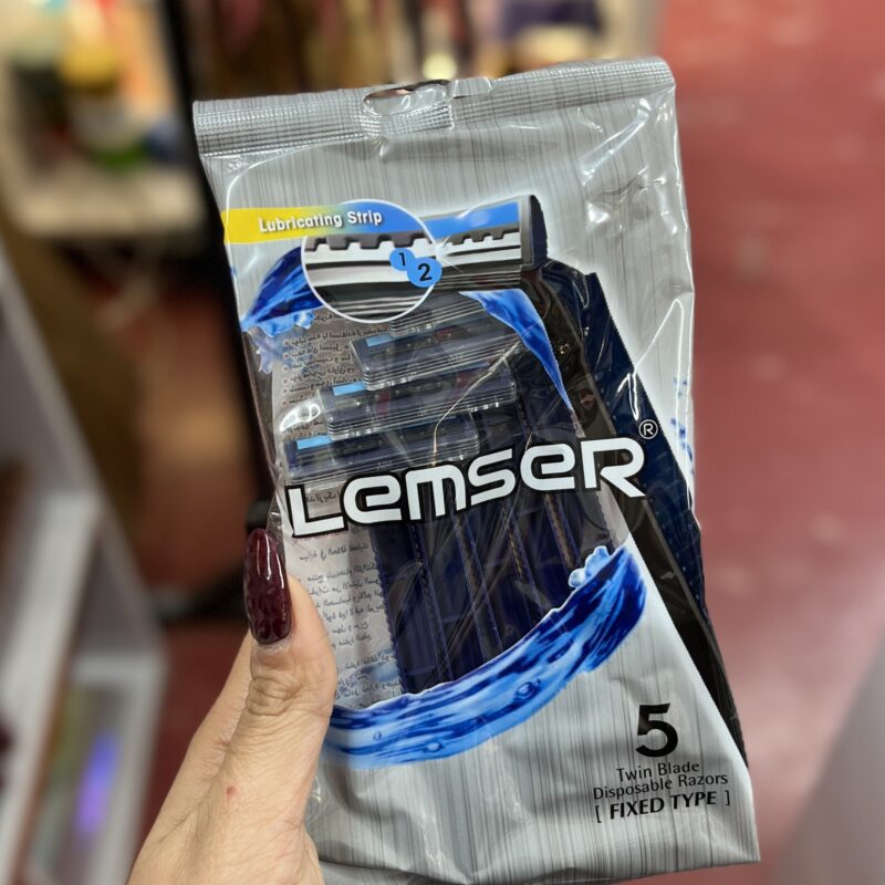 ژیلت Lemser لمسر 2 لبه 5 عددی اورجینال - تصویر 4