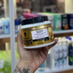 ماسک مو کاسه‌ای داخل حمام گلیس طلایی 300میل