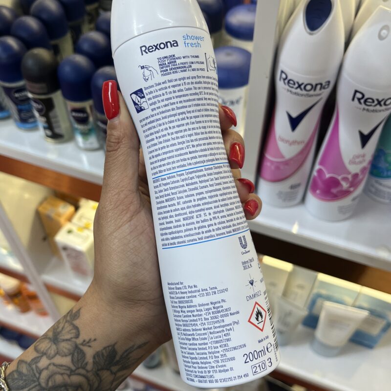 اسپری ضدتعریق رکسونا Shower Fresh ایتالیایی 200 میل | محافظت 48 ساعته - تصویر 2