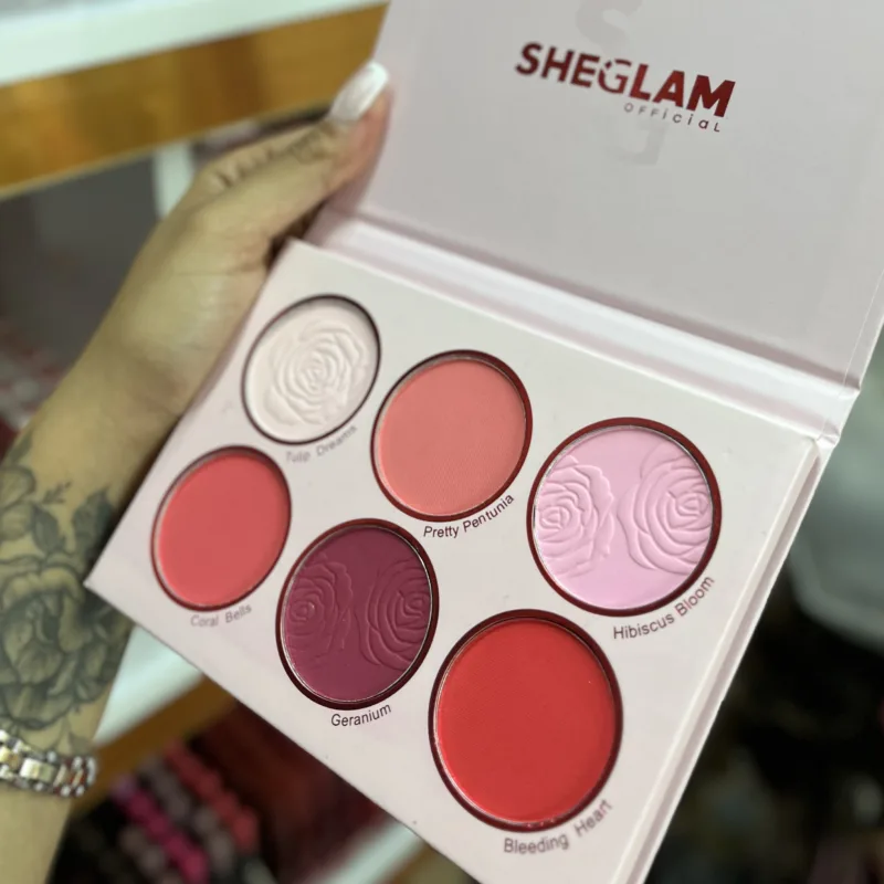 پالت رژگونه شیگلم مدل Floral Flush Blush Palette شش رنگ - تصویر 3